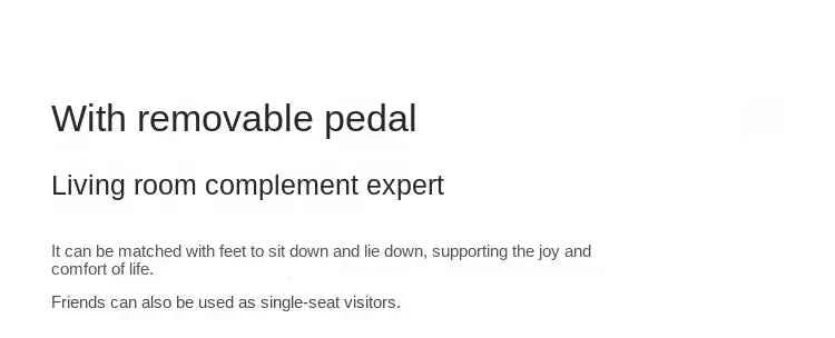 Big White Rocking Chair - Stylish Single Lazy Sofa for Living Room, Balcony, and Bedroom