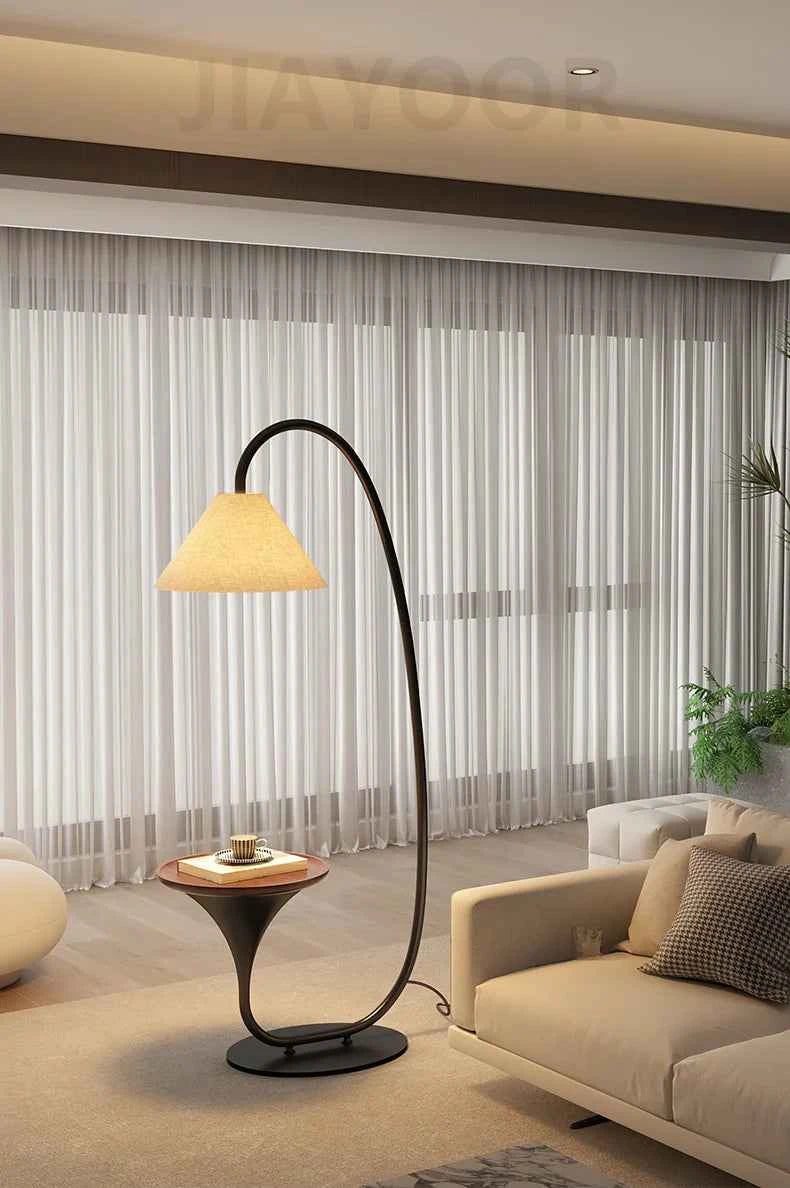 Nordic Modern High-End Fishing Lamp Floor Lamp Living Room Sofa Side Standing Lamp Antique Shelf Lamp LED Decorative Floor Light