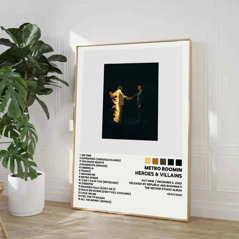 Hip Hop Rap Star Drake Eminem Music Album Covers Poster Print Canvas Painting Wall Art Picture Bedroom Living Room Home Decor