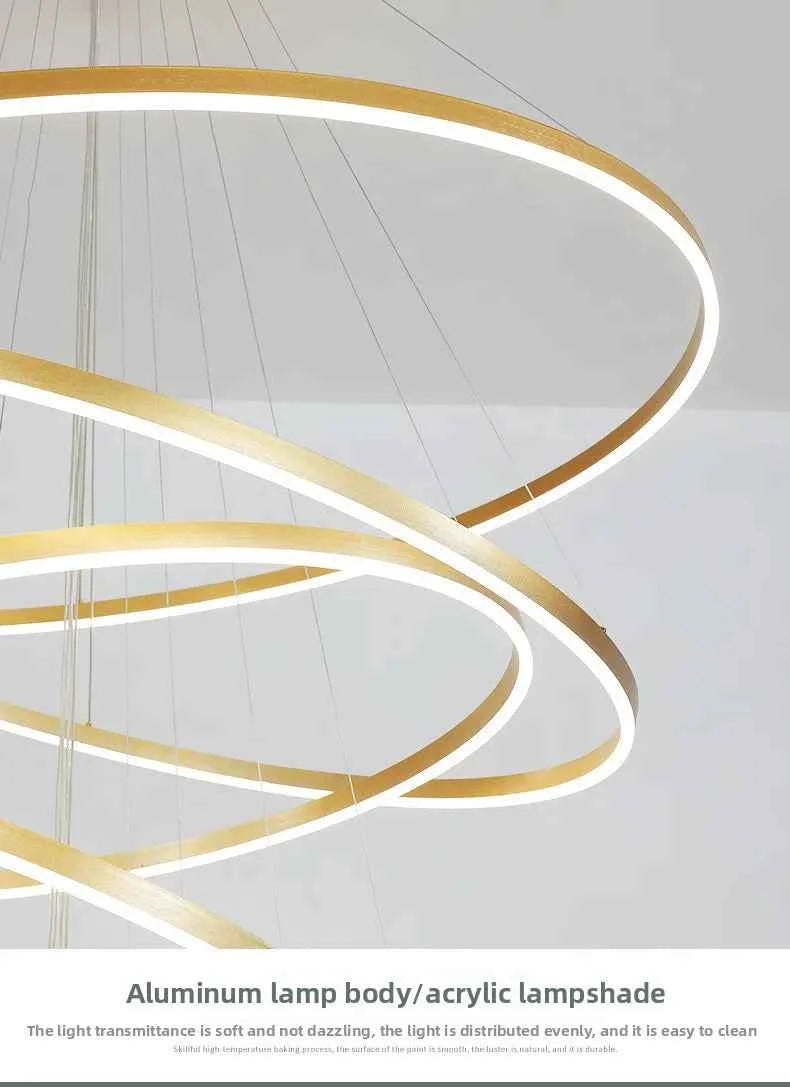 Luxury Large Pendant Lamp, Creative Design Chandelier for Loft, Duplex, Hotel Lobby, Living Room Decor