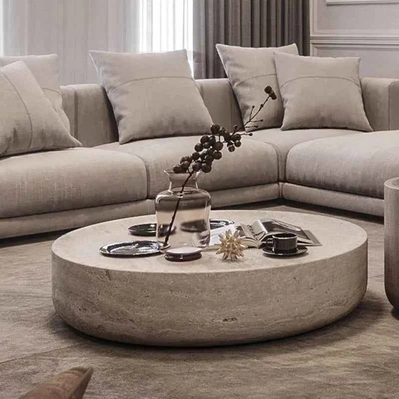 Modern Round Side Table Clear Japanese Industrial Simple Cute Space Saving Coffee Table Unique Mesas Bajas Living Room Furniture