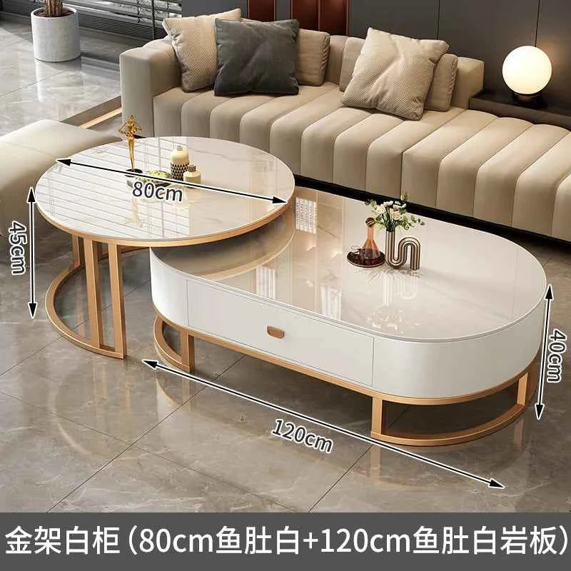 Modern Luxury Coffee Table Nordic Design Storage Coffee Tables Unique Aesthetic Mesa De Centro Sala Living Room Furniture