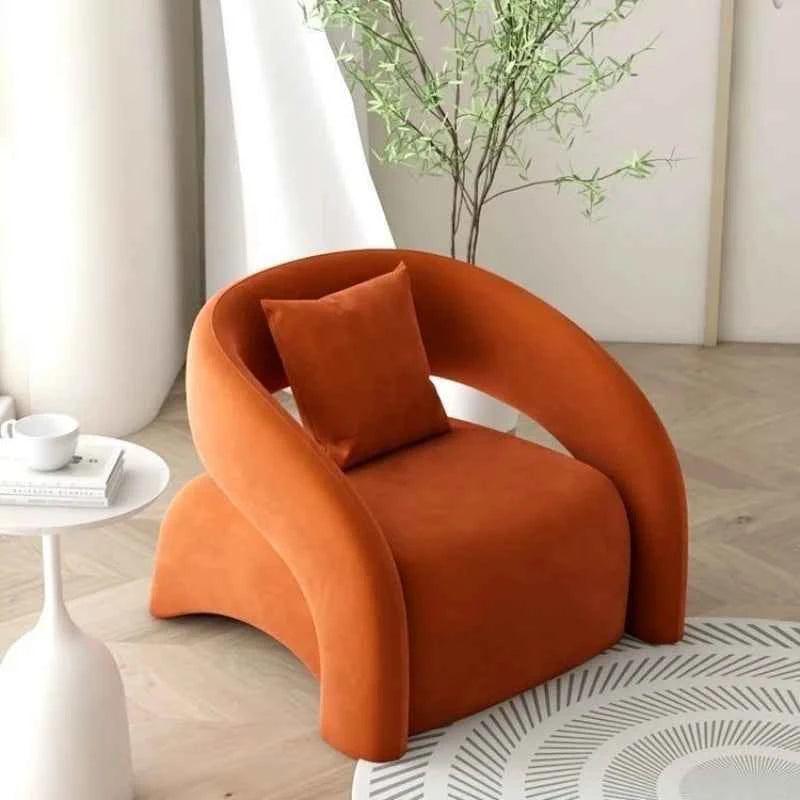 Minimalist Sofa Chair for Leisure - Curved Balcony Chair for Lazy Living Room