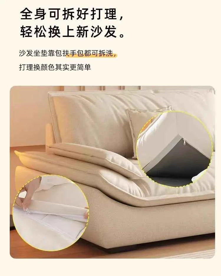 Nordic Modern Living Room Sofas Cheap Lazy Replica Designer Lounge Sofas Cloud Armchair Couch Office Wood Divano Home Furniture