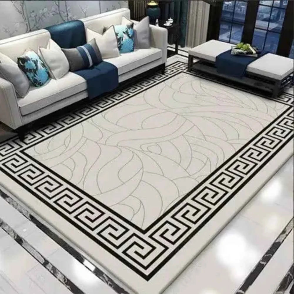 Modern Simple Household Mat Soft Luxury Carpets for Living Room Non-slip Bedroom Luxury Decoration Tapetes Area Rug Home Decor
