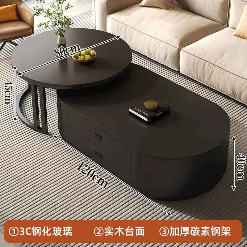 Modern Luxury Coffee Table Nordic Design Storage Coffee Tables Unique Aesthetic Mesa De Centro Sala Living Room Furniture