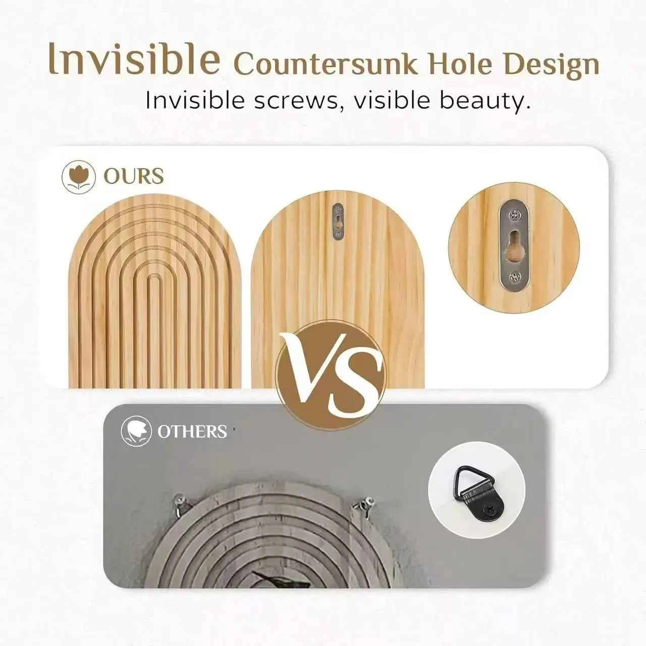 Boho Wooden Arch Wall Shelves Rustic Plants Decorative Shelf Storage Rack for Organizing & Displaying Artistic Home Decor Gifts