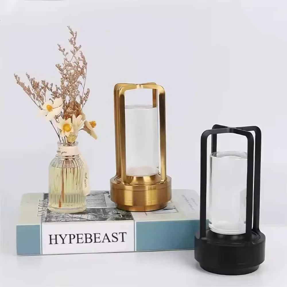 16 Modes Table Lamp LED Rechargeable Dimmable Mood Light Crystal Candle Room Decoration Portable Night Lights For Home Bar Gift