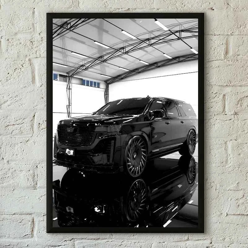 1PC Black And White Luxury Car Art Poster Poster Paper Print Home Living Room Bedroom Entrance Bar Cafe Art Painting Decoration
