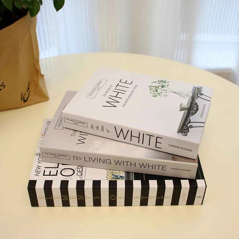 3Pcs/Set Luxury Decoration Fake Books Rich in layers Set of fake books Home Decor Ornaments cosmetic room Coffee Table Book
