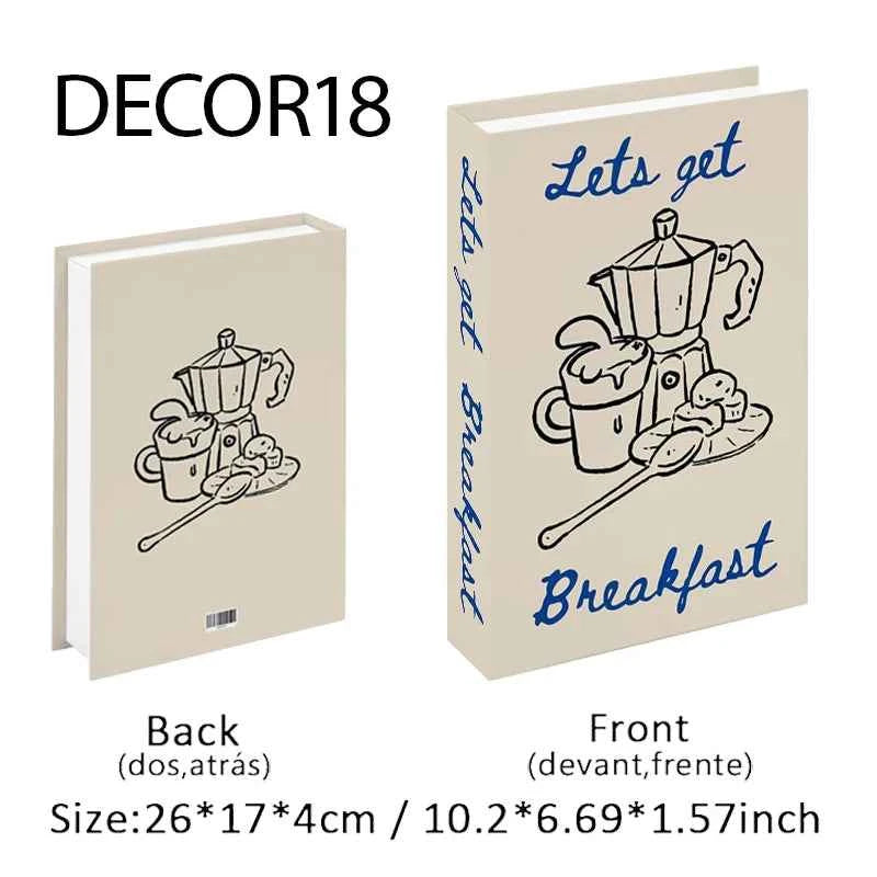 Fashion Fake Books Decoration Home Club Hotel Room Designer Books Coffee Table Books Box Simulation Prop Books Desktop Ornaments