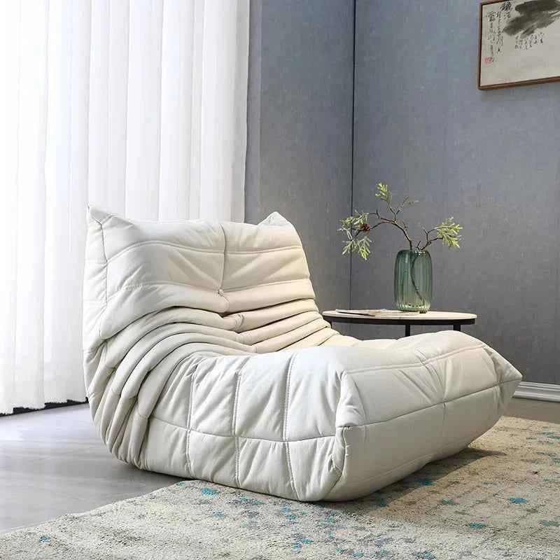 Caterpillar Velvet Sofa - Comfortable Lounge Chair for Small House Living Room, Bedroom, Store, and Balcony