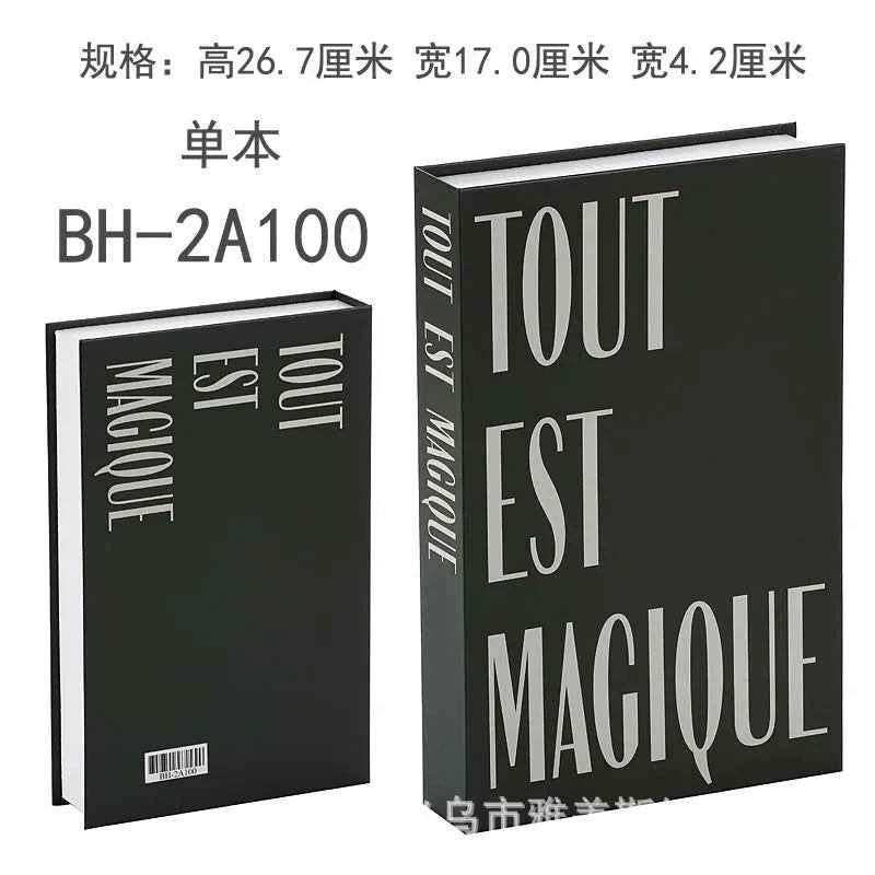 Home Decor Ornaments Living Room Study Soft Prop Book Box Luxury Coffee Table Books Modern Fake Books for Decoration