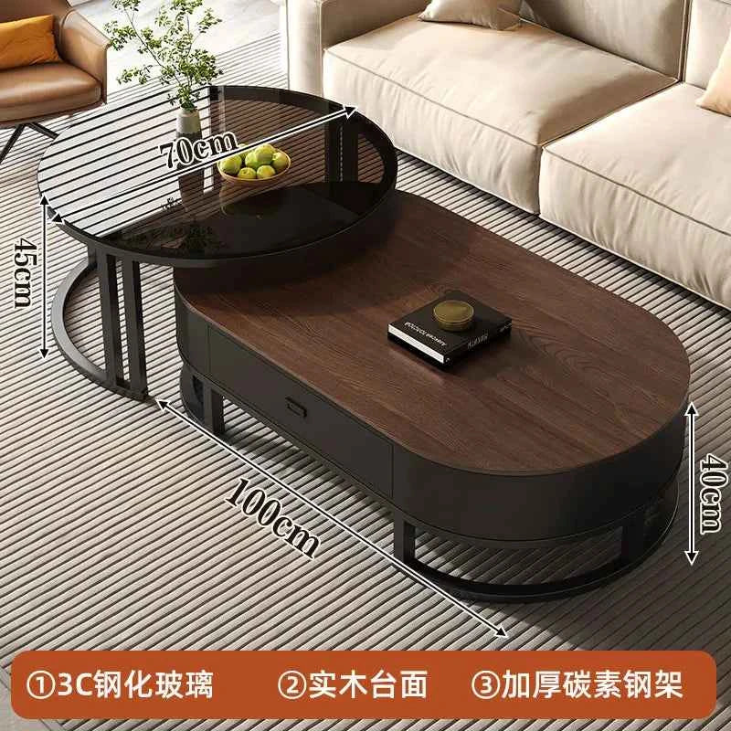 Modern Luxury Coffee Table Nordic Design Storage Coffee Tables Unique Aesthetic Mesa De Centro Sala Living Room Furniture