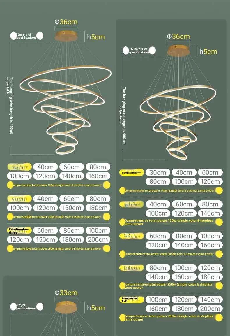 Luxury Large Pendant Lamp, Creative Design Chandelier for Loft, Duplex, Hotel Lobby, Living Room Decor