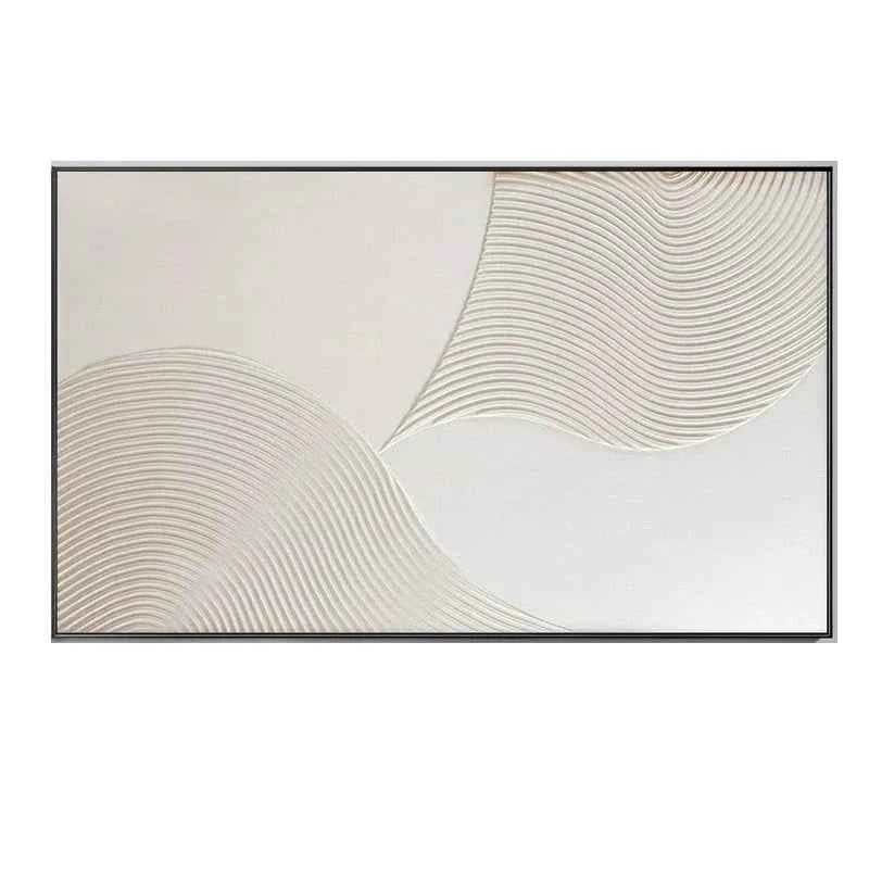 Textured Wall Art White Wall Art Hand Painted Canvas Large Abstract Decor Oil Paintings Bedroom Decor Modern Art For Living R