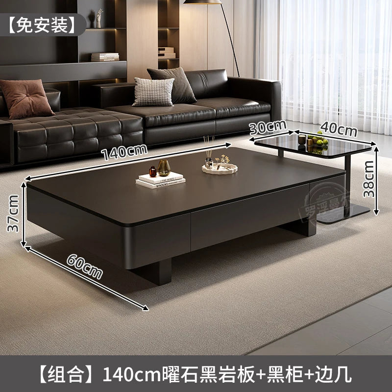 Unique Creative Coffee Table Living Room Service Writing Aesthetic Decoration Side Table Modern Couchtisch Ornaments Home Decor