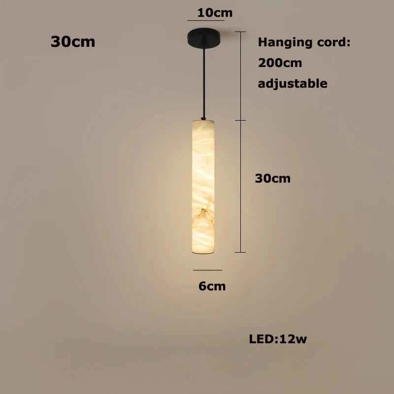 Suspension Luminaire Lampen Dinning Room Pendant Light 2025 Trendy Natural Marble Hanging Lamps LED Alabaster Chandelier