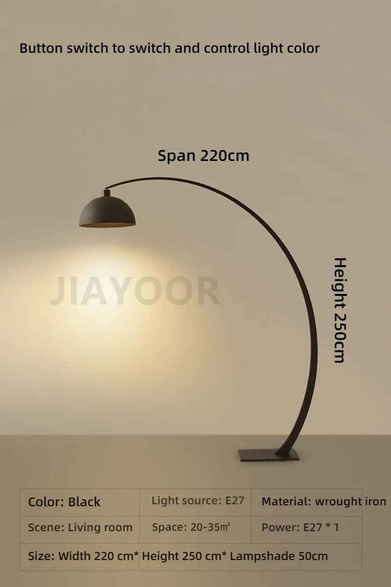 Italian Floor Lamp Modern Living Room Sofa Side Standing Lights Creative Fishing Light LED Home Decoration Bedroom Bedside Light