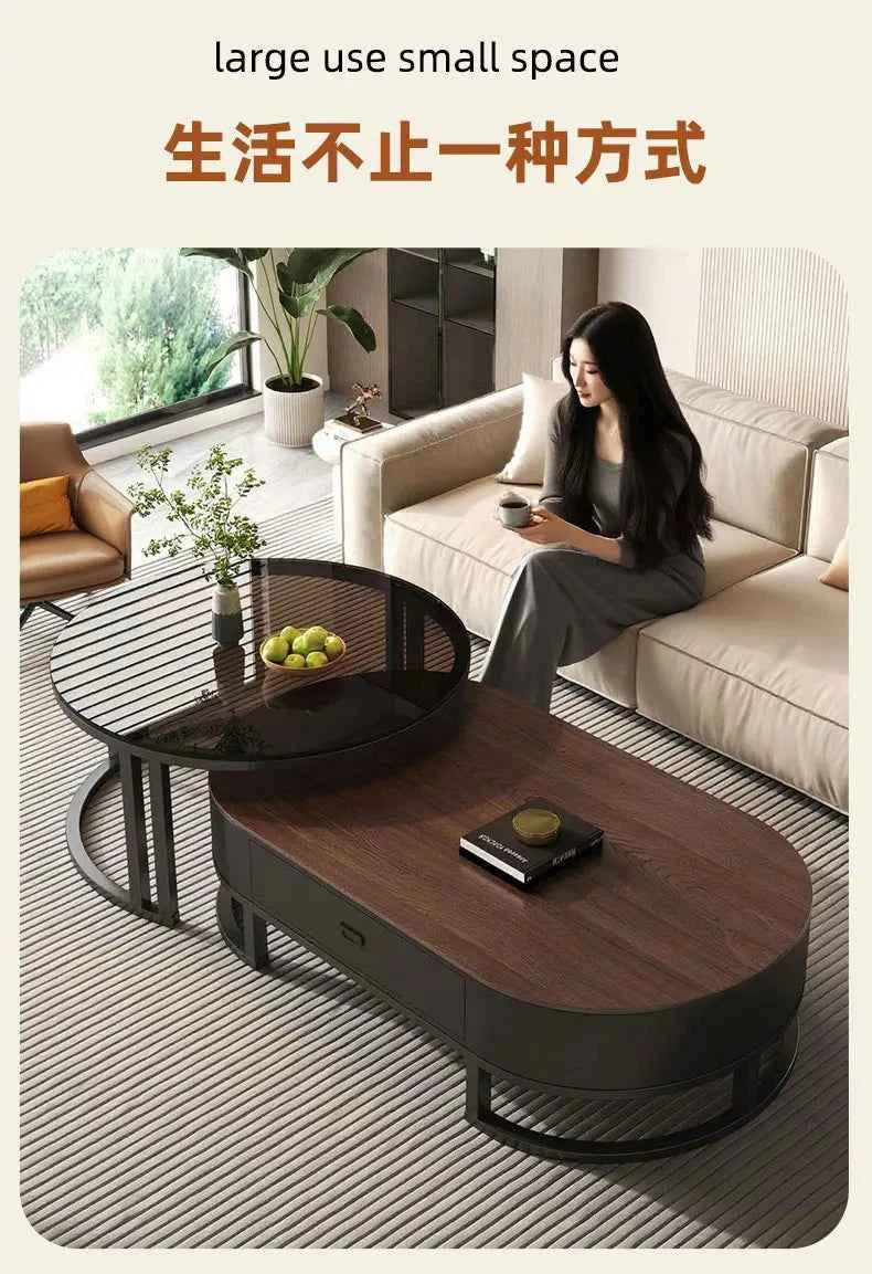 Modern Luxury Coffee Table Nordic Design Storage Coffee Tables Unique Aesthetic Mesa De Centro Sala Living Room Furniture