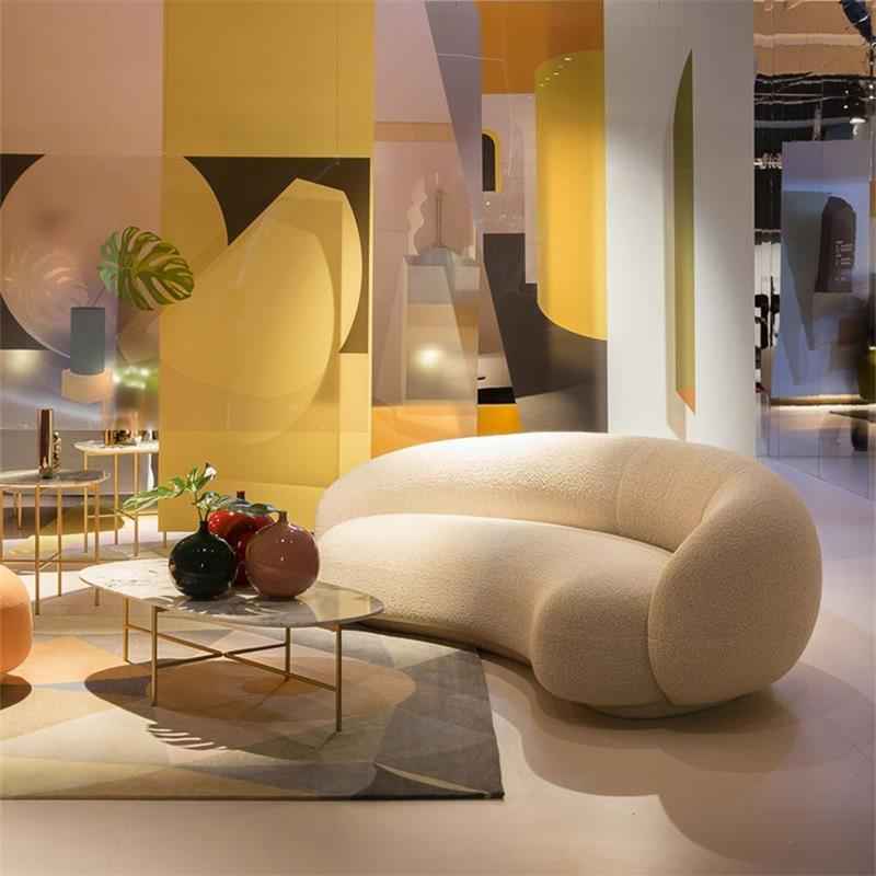 High Quality Curved 3 Seater Sofa Adults Waterproof Modern Luxury Christmas Sofa European Seating Divano Letto Home Furniture