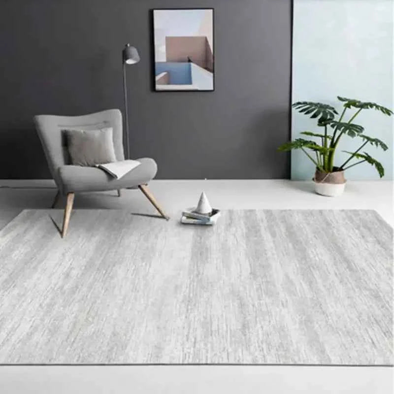 Modern Simple Living Room Decoration Carpet Large Area Soft Lounge Rug Gray Nordic Rugs for Bedroom Washable Anti-slip Floor Mat