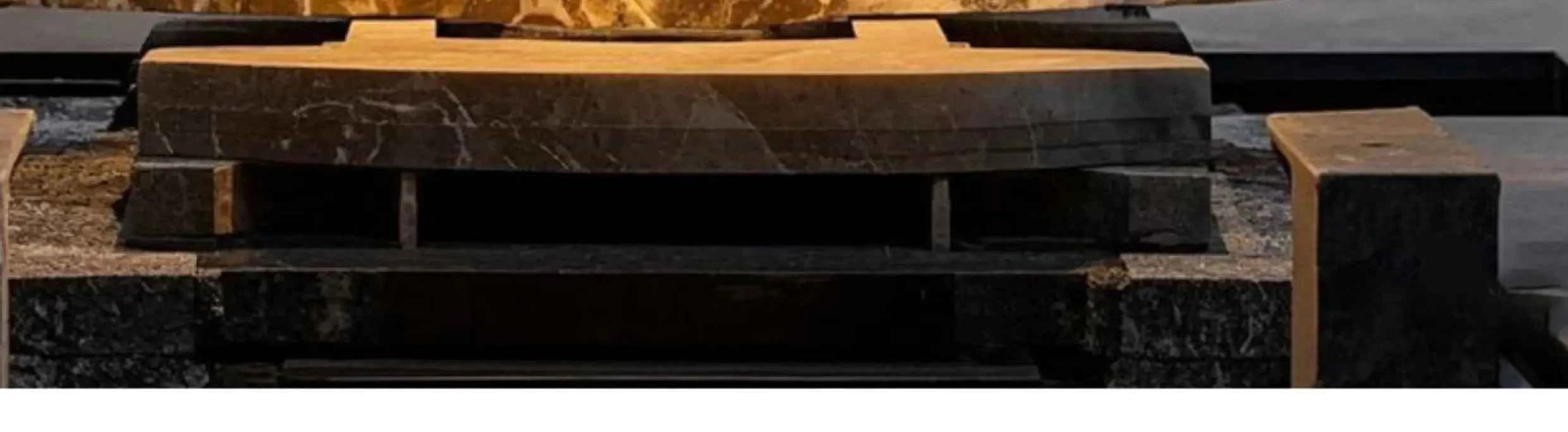 "Luxury Natural Stone Coffee Table - Italian Designer Marble Tea Table, Artistic Freeform Shape for Modern Living Room"