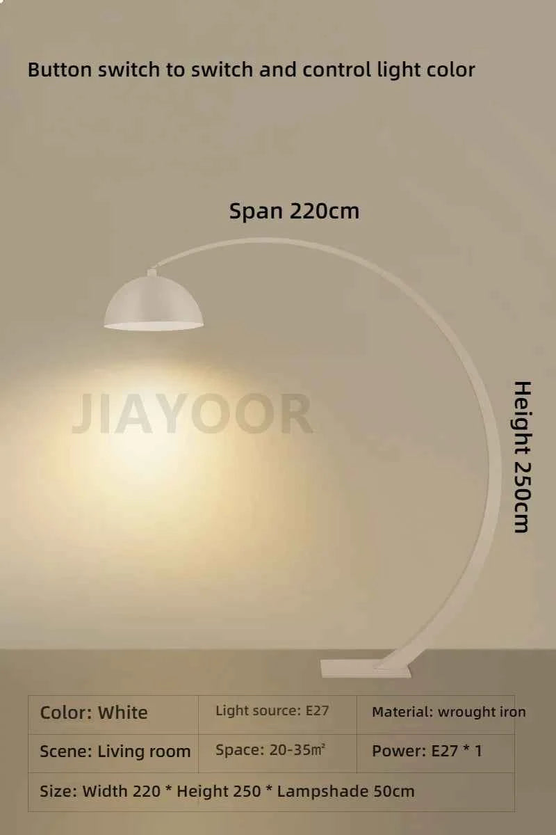 Italian Floor Lamp Modern Living Room Sofa Side Standing Lights Creative Fishing Light LED Home Decoration Bedroom Bedside Light