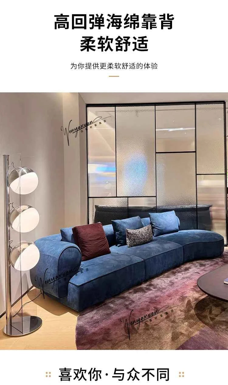 Minimalist Cloud Living Room Sofas Gaming Reclinable Replica Makeup Sofas Individual Curved Office Wood Divano Home Furniture