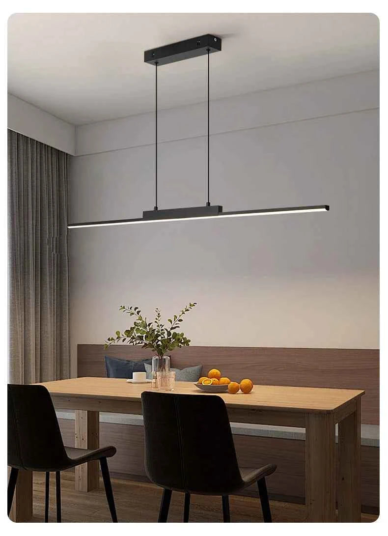 Pendant Lights Modern Simple Dining Room Lights For Kitchen Long Chandelier Living Room Pendant Lamp Home Decoration Lighting