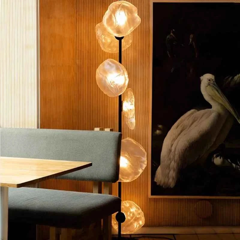 Modern LED Floor Lamp for Living Room Bedroom, Dimmable Standing Lamp with Remote Control, 3 Color Temperatures.