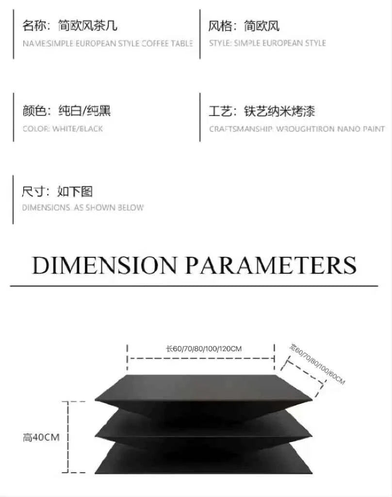 Minimalism Italian Coffee Tables Nordic Black Villa Living Room Coffee Tables Luxury Originality Home Furniture Couchtisch FYCT