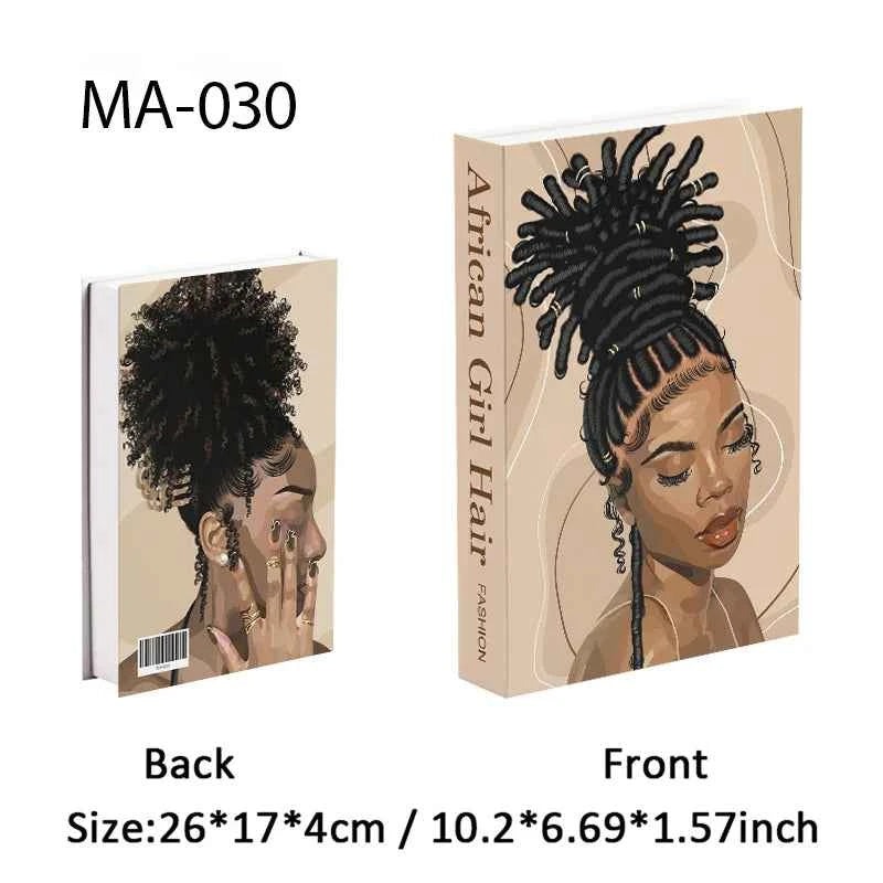 Luxury Openable Fake Books Box Decoration Fashion Black Women Magazine Coffee Table Book Villa Hotel Home Decor Shooting Props