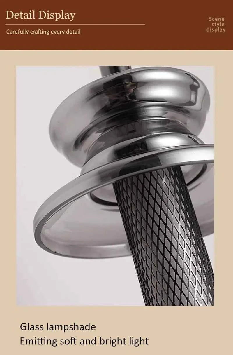 Minimalist LED Suspended Pendant Lamps for Dinning Room Kitchen Adjustable line Chandelier Lighting Fixtures for Restaurant