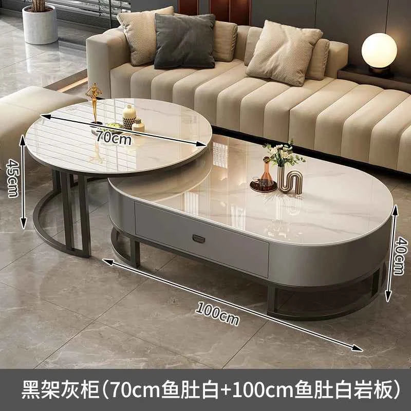 Modern Luxury Coffee Table Nordic Design Storage Coffee Tables Unique Aesthetic Mesa De Centro Sala Living Room Furniture