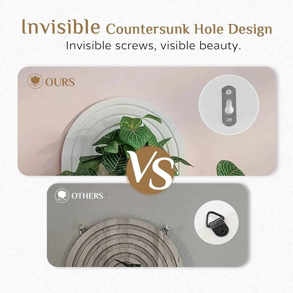 Boho Wooden Arch Wall Shelves Rustic Plants Decorative Shelf Storage Rack for Organizing & Displaying Artistic Home Decor Gifts