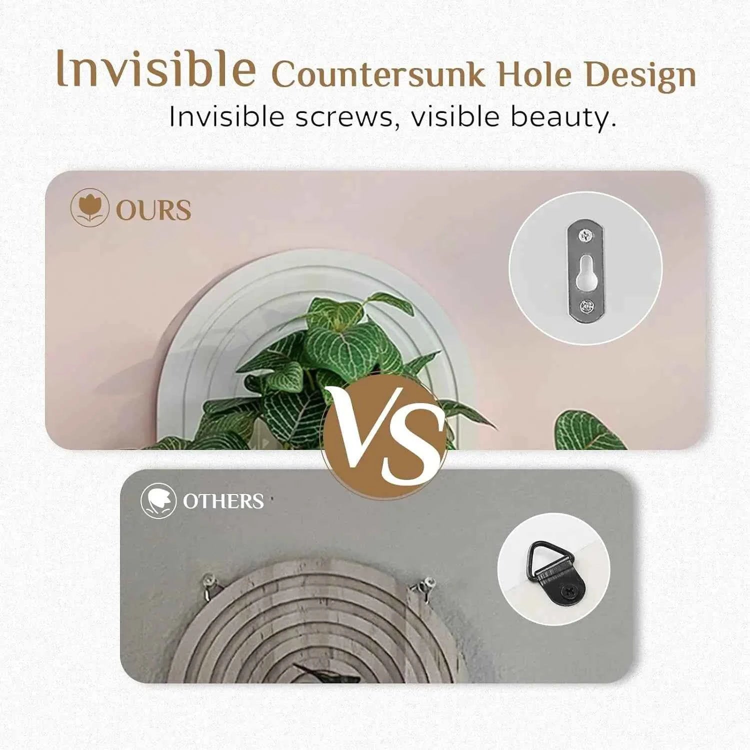 Boho Wooden Arch Wall Shelves Rustic Plants Decorative Shelf Storage Rack for Organizing & Displaying Artistic Home Decor Gifts