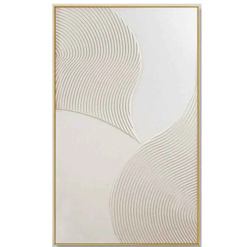 Textured Wall Art White Wall Art Hand Painted Canvas Large Abstract Decor Oil Paintings Bedroom Decor Modern Art For Living R