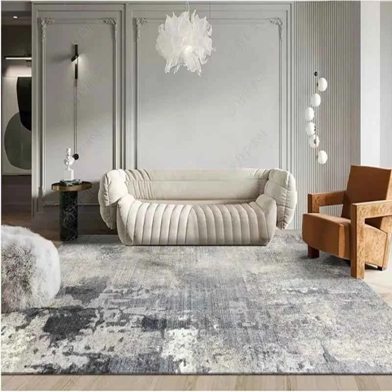Modern Simple Living Room Decoration Carpet Large Area Soft Lounge Rug Gray Nordic Rugs for Bedroom Washable Anti-slip Floor Mat