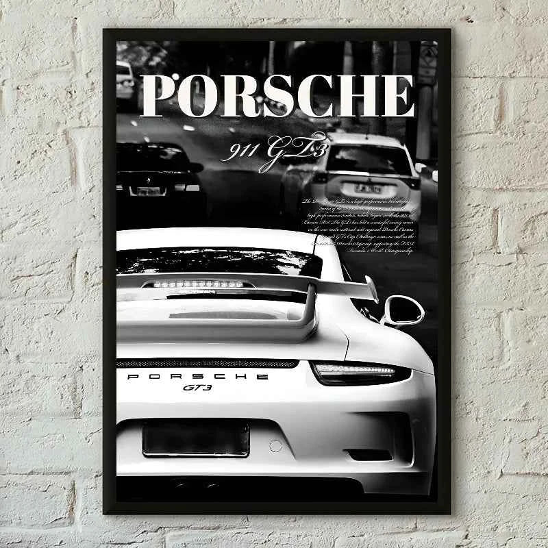 1PC Black And White Luxury Car Art Poster Poster Paper Print Home Living Room Bedroom Entrance Bar Cafe Art Painting Decoration