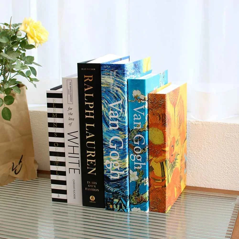 3Pcs/Set Luxury Decoration Fake Books Rich in layers Set of fake books Home Decor Ornaments cosmetic room Coffee Table Book