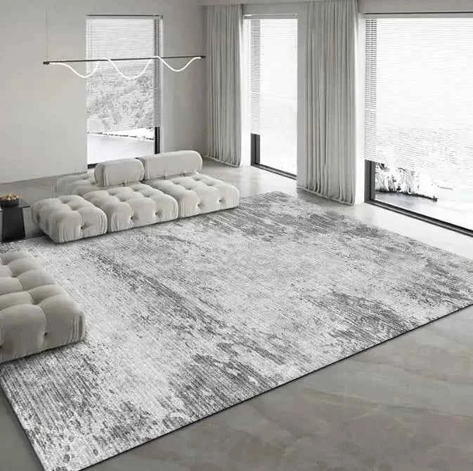 Modern Simple Living Room Decoration Carpet Large Area Soft Lounge Rug Gray Nordic Rugs for Bedroom Washable Anti-slip Floor Mat