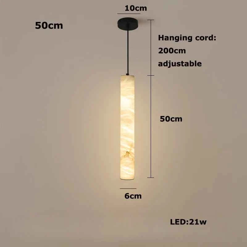 Suspension Luminaire Lampen Dinning Room Pendant Light 2025 Trendy Natural Marble Hanging Lamps LED Alabaster Chandelier