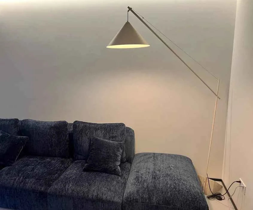 Light French Floor Lamp Nordic Modern Living Room Lamp Bedroom Marble Standing Lamp Fishing Lamp Home Decoration Lamp LED Light