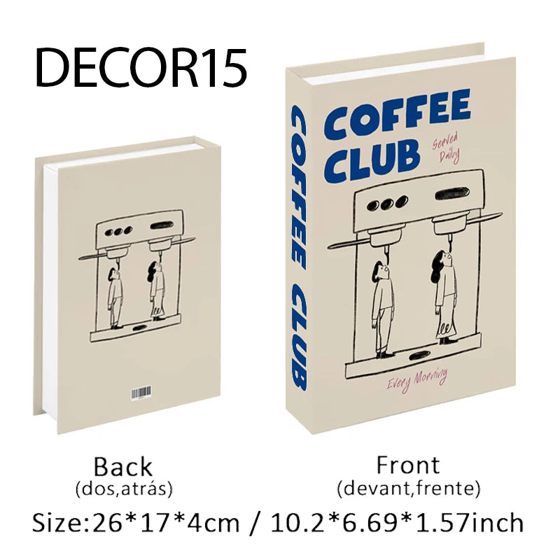 Fashion Fake Books Decoration Home Club Hotel Room Designer Books Coffee Table Books Box Simulation Prop Books Desktop Ornaments - The Homemakers Hub