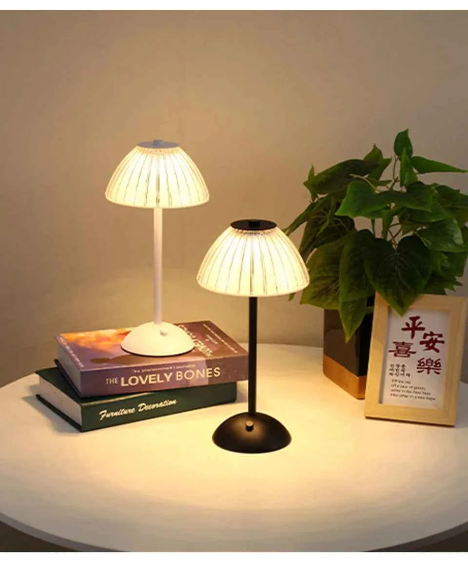 LED Table Lamp Touch Lamp Reading Light Rechargeable Light Wireless Retro Night Lamp Nordic For Study Bedroom Desk Lamp Bar Home
