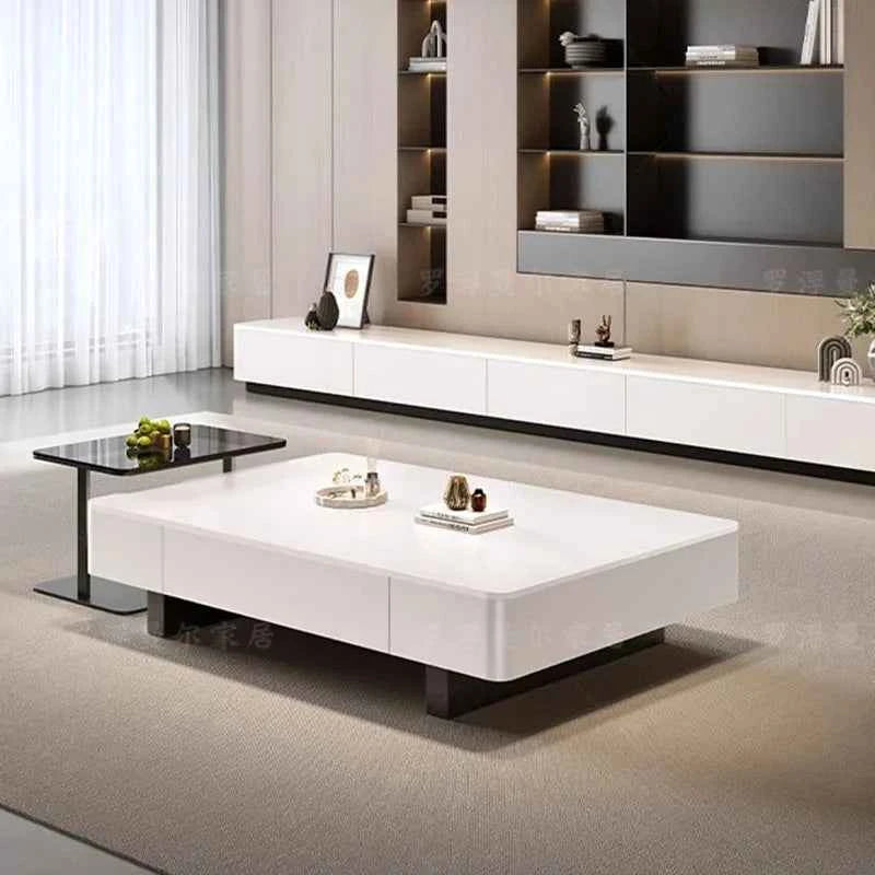 Unique Creative Coffee Table Living Room Service Writing Aesthetic Decoration Side Table Modern Couchtisch Ornaments Home Decor