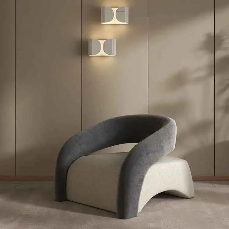 Minimalist Sofa Chair for Leisure - Curved Balcony Chair for Lazy Living Room