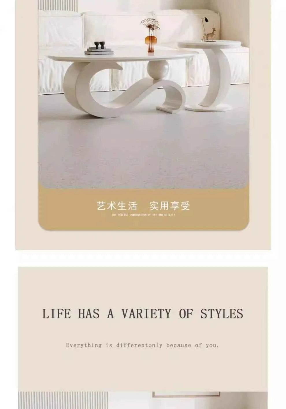 Mid Century Retro Coffee Table Beauty Luxury Oval Nordic Coffee Table Aesthetic Classic Table Basse De Salon Home Furniture