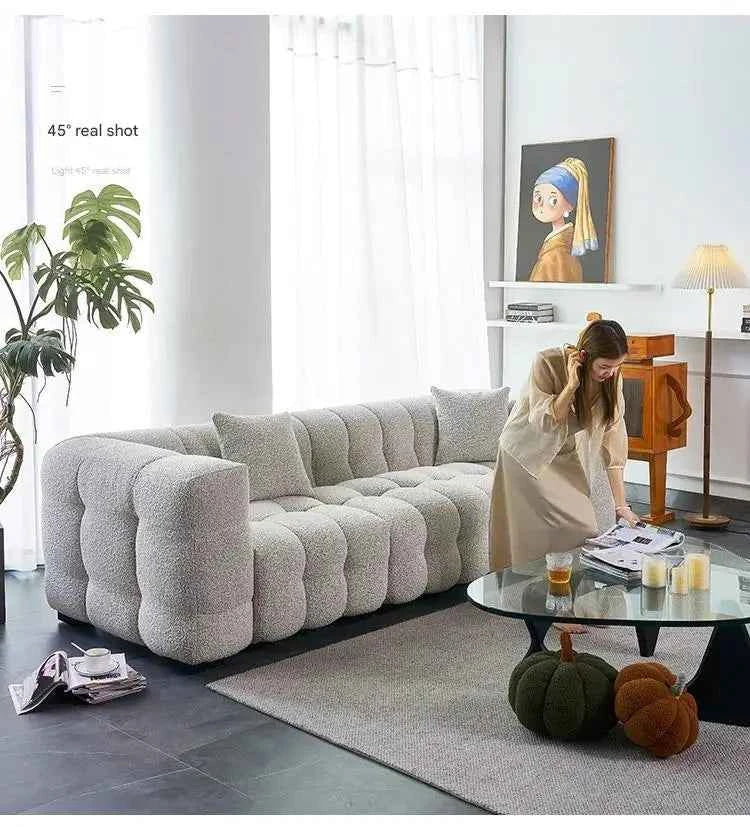 Nordic Luxury Puff Sofa Relaxing Comfortable Modern Designer Sofa Single Elegant Soft Canape Salon De Luxe Home Furniture